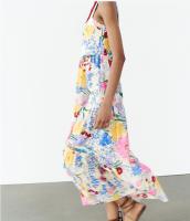 Vestido de tirantes floral pequeño de moda para mujeres europeas y americanas - details 11