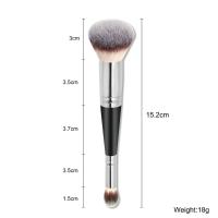 Cepillo De Maquillaje Profesional Doble Cabeza 2 En 1 Para Fundamento Corrector Iluminador Polvo Y Rubor Herramientas De Belleza - details 5