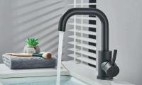 Grifo de lavabo de acero inoxidable 304, mezclador de lavado en frío y caliente, grúa con rotación de 360 ​​grados, grifos de fregadero, grifo de Palanca única para Baño - details 1