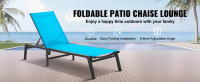 SucceBuy Chaise Lounge de aluminio para exteriores: su lugar de relajación ideal, perfecto para patio, playa o piscina. - details 0