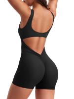 Shorts integrados con tirantes para mujer, espalda descubierta, yoga, novedad para verano 2024 - details 2