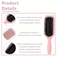 Cepillo de Desenredar Dulce Masaje del Cuero Cabelludo Peine para el Cabello con Garra de Limpieza - details 3