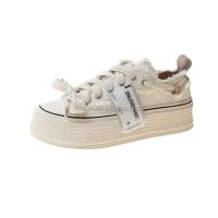 Nuevos zapatos cavas florales de alta calidad para mujer con suela gruesa y zapatos deportivos de goma, diseñados por un brad barato para - details 2