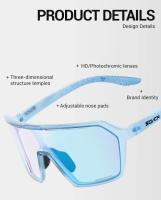 Scvcn gafas fotocromáticas de Color para ciclismo, lentes de sol UV400 para hombre y mujer, gafas de conducción para bicicleta de montaña y carretera, gafas deportivas de béisbol - details 2