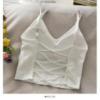 Top Deportivo para Mujer Camisola sin Mangas con Sujetador Incorporado Color Sólido Estilo Crop - details 4