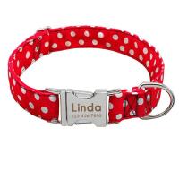 Collar de nailon personalizado perro, accesorio para mascotas pequeñas, medianas grandes, Pitbull, rojo, azul y negro - details 8