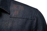 día del padre Camisa vaquera para hombre Algodón de alta calidad Elástico Primavera Chaqueta vaquera de manga larga Casual Slim Fit Ropa de calle Camisas de vaquero - details 5