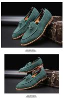Zapatos de hombre Estilo británico Versátil Cuero genuino Arco Moda Punta puntiaguda Cierre sin cordones PU - details 14