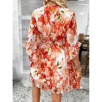 Vestido fluido sin tirantes con estampado floral bohemio para mujer, verano 2025 - details 40