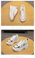 Zapatillas de deporte con cuña y cordones para mujer, zapatos deportivos ligeros con suela gruesa, cómodos, para ocio, primavera y otoño, 2024 - details 5