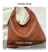 Bolso de mano de cuero de moda para mujer, tendencia 2025, bolso de hombro Simple grande de alta capacidad, bolsos de mano para mujer, bolsos de mensajero - details 2