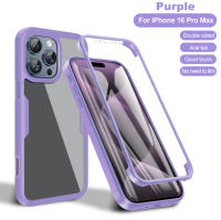 Funda 360 de Protección Completa para iP16 Pro Max Resistente a Arañazos y Golpes Material PC+TPU - details 0