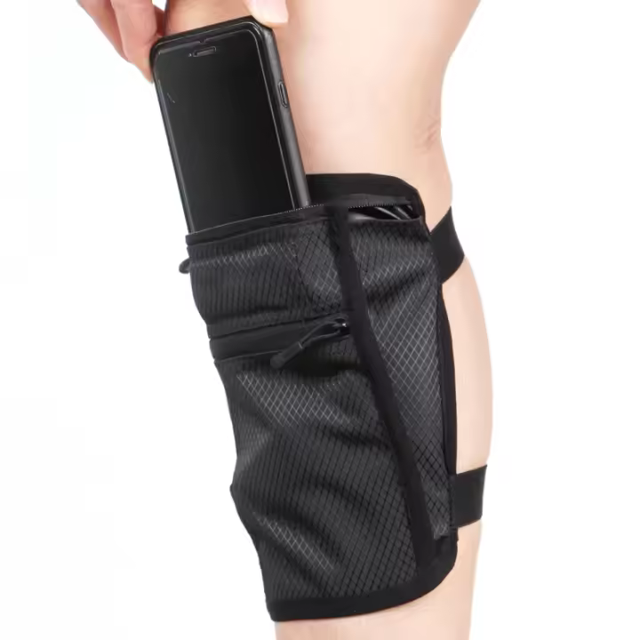 Men Women Running Sport Invisible Phone Storage Pouch Leg Bag - 1
