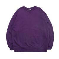 Sudadera en blanco para hombre, color morado veneciano, con inserción en V, 100% algodón, liso - details 0