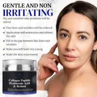 Crema de péptidos de colágeno, ácido hialurónico antiarrugas y retinol, reafirmante y reafirmante, cuidado de la piel, crema hidratante facial - details 2