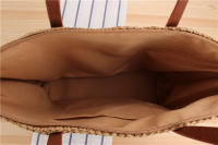 Bolso de un hombro de hierba para mujer, tejido japonés y coreano, Simple, Color sólido, ocio, vacaciones, diario, nuevo - details 8