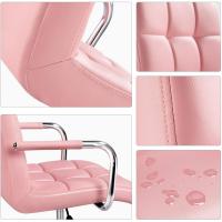 Silla de Oficina Giratoria con Ruedas Ajustable en Altura, Carga de 120Kg, Respaldar Marrón Claro - details 38