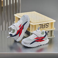 2025 primavera Velcro compañeros de clase niños nuevas zapatillas de deporte de malla transpirable ligera niñas papá zapatos corriendo. - details 2