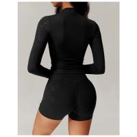 Ropa deportiva de manga larga para yoga, transpirable, que absorbe la humedad, ropa de entrenamiento de gimnasio, sujetador de yoga - details 14