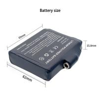 Batería calefactora gleves para motocicleta, batería de polímero de litio de 7,4 V y 3000mah para chaleco calefactor, calcetines, anticongelante, ahorro de calor, invierno - details 1