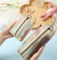 Bolsa de malla para cosméticos, neceser de viaje para maquillaje y artículos de tocador, neceser de baño para mujer, estuche de almacenamiento portátil para brochas de lápiz labial, novedad - details 1