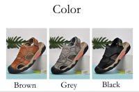 Sandalias de cuero genuino de verano para hombre, cómodas sandalias de playa para exteriores, zapatos romanos informales con punta anticolisión para senderismo y viajes - details 5