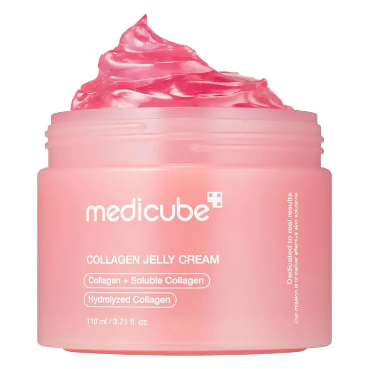 Crema de gelatina de colágeno medicube: niacinamida y colágeno hidrolizado liofilizado - Aumenta la hidratación de la barrera de la piel y proporciona un brillo y un aspecto levantado las 24 horas - Sin color artificial, cuidado de la piel coreano (3.71 f - 1