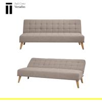 Modelo Versalles - Sofá Cama con Apertura Clic-Clac |   Donde la Elegancia y el Confort se encuentran |   Diseño Capitoné en Color Gris |   189,5 x 88 x 89 cm - details 10