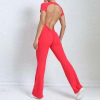 Conjunto de Yoga Ouwu Monos Deportivos para Mujeres Manga Corta, Pantalones Acampados - details 26