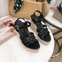 Sandalias de plataforma de gran tamaño con tacón de cuña, estilo nuevo de verano 2025, zapatos romanos de suela gruesa que realzan la altura para mujer - details 14