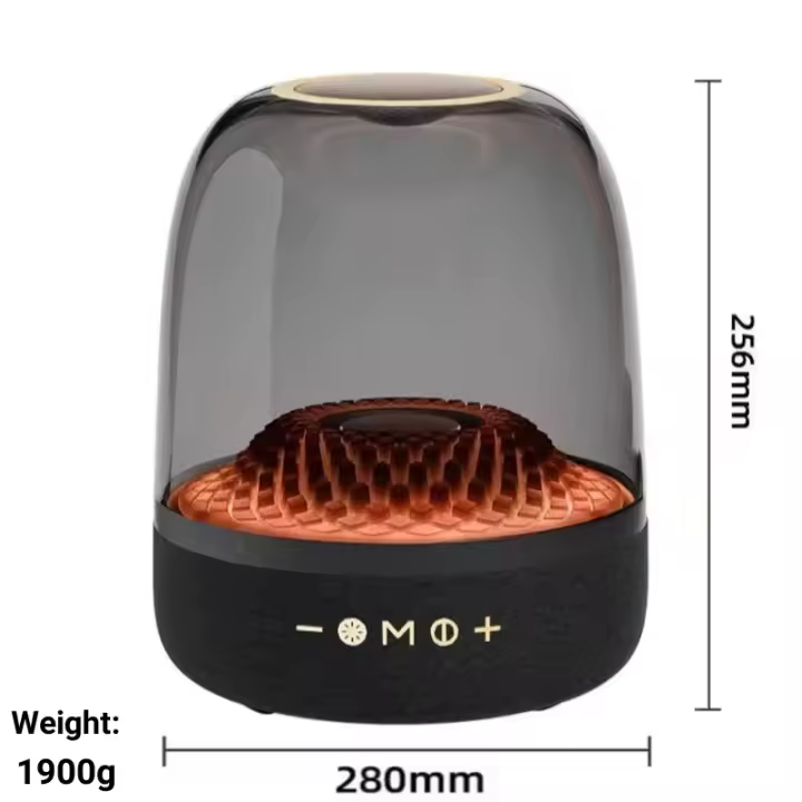Harman 4th 120W caja De música De graves De alta potencia columna De sonido envolvente 9D pantalla completa transparente TWS/TF Caixa De Som Altavoz Bluetooth - 1