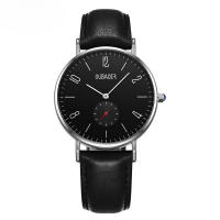 Reloj mecánico de cuarzo con esfera grande, reloj de cuero genuino a prueba de agua, reloj informal de tendencia a la moda - details 6