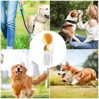 Botella de agua portátil de plástico para perros, a prueba de fugas, multifuncional, extraíble, para mascotas, para viajes al aire libre - details 8