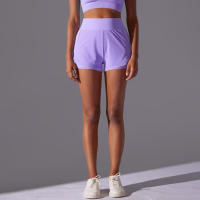 Pantalones cortos de malla transparente para yoga para mujer, transpirables, de secado rápido, para gimnasio - details 16