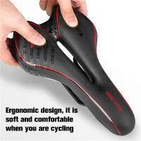 Asiento de Bicicleta WEST BIKING MTB Gel Comfort Foam Versátil para Ciclismo BMX Sin Dolor de Silla Hecho de Cuero PU - details 4