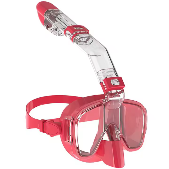 Set de Máscara de Buceo Profesional Anti-Niebla, Sistema de Tapa Superior Seca, Para Adultos y Niños - 1