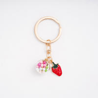 Llavero de Corazón de Niña de Dibujos Animados Coreano Creativo Llavero Colgante de Bolso para Mujer con Anillo de Joyería Sencillo - details 7