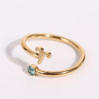 Anillo de Zodiaco Ajustable Miravia Anillo de Constelación con Circonio y Piedra Natal, Regalo Astrológico para Mujer/Hombre, Acero Titanio, 12 Signos del Horóscopo, Anillo Abierto de Moda - details 5