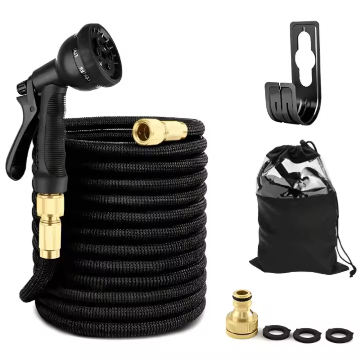 Zenyth Manguera de Agua Extensible with Rociadora de Agua Pistola, 8 Modos para Lavado de Coche, Patio y Mascota - 1