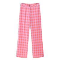 BUNO-2025 invierno nueva moda mujer elegante Casual a cuadros algodón abrigo chaqueta pantalones traje estilo europeo americano. - details 5