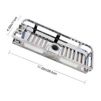 Organizador de baño multifunción, soporte extraíble de barra de elevación, soporte de jabón sin perforación, estante de ducha, bandeja de almacenamiento - details 0