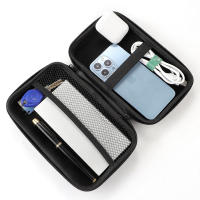 Bolsa de almacenamiento para disco duro móvil, accesorios digitales, carcasa dura de EVA, cargador universal de caja de poder Seagate auriculares con cable de datos - details 3
