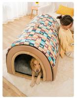 Casa de perro suave para gatos, casa para gatos de interior, cama portátil para gatos, perrera plegable, nido desmontable para mascotas con Cush extraíble - details 7