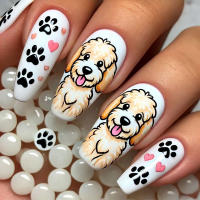 24 Piezas De Uñas Postizas Con Textura Mate De Diamante Rojo Puro Y Forma Almendra Para Uso Diario Y Fiestas Incluye 1 Strip De Rub Y 1 Jel - details 3