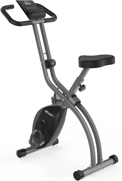 Bicicleta estática plegable 8 niveles de resistencia F-Bike con sensor de frecuencia cardíaca + soporte para teléfono - 1