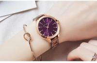 Reloj de mujer – Reloj de pulsera de cuarzo resistente al agua de acero inoxidable con detalles de cristal Reloj elegante minimalista para damas - details 11