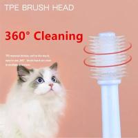 Cepillo de dientes para gatos, cepillo de pelo suave para limpieza bucal, productos para mascotas - details 2