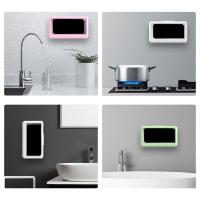 360 ° Caja giratoria para teléfono móvil para baño, soporte autoadhesivo impermeable para teléfono de ducha, soporte para teléfono móvil con pantalla táctil antiniebla - details 5