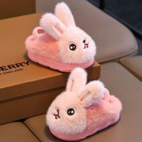 Suaves Zapatillas de Piel de Conejo para Invierno Piso Antideslizante, Moda Caliente para Niños y Niñas - details 10