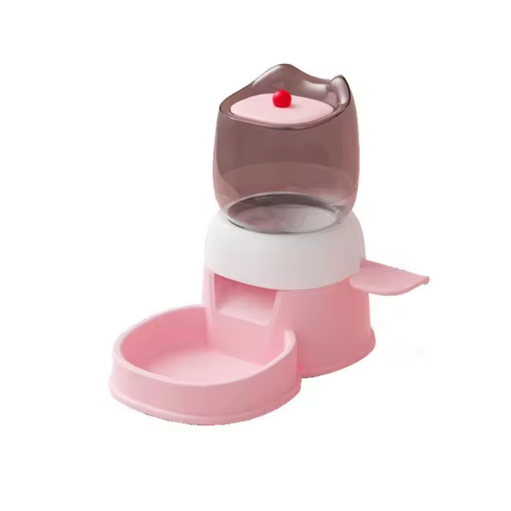 Fuente de agua de gran capacidad, cuenco con separación en seco y húmedo, fuente de agua, alimentador automático para mascotas, dispensador de comida para perros desmontable - 1